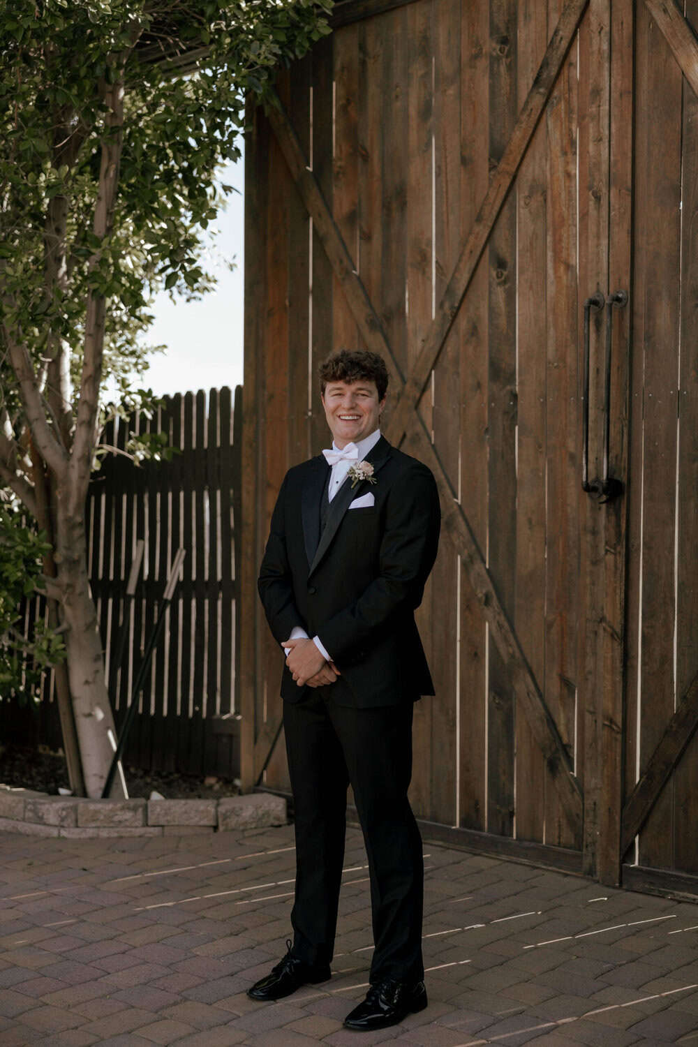 Groom Excited to see his bride soon